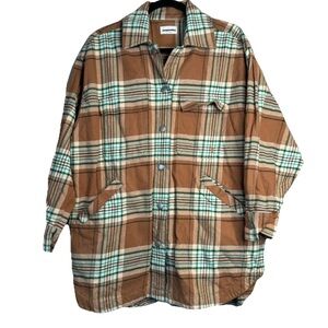 Armedangels Faadey Check Short Coat cedar wood/mottled beige Shacket M